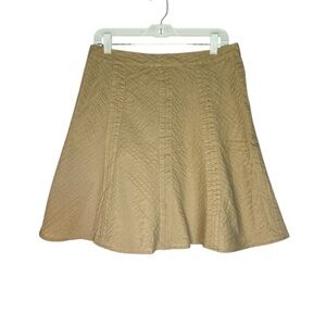 GAP Tan A-Line Mini Skirt with pleats